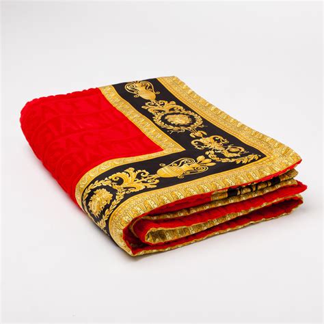 versace towel red|versace hand towels.